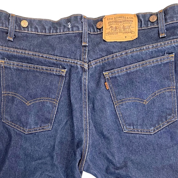 🎉 HP! ❤️ Vintage Orange Tab Levi’s w/ Suspender Buttons - Picture 4 of 8